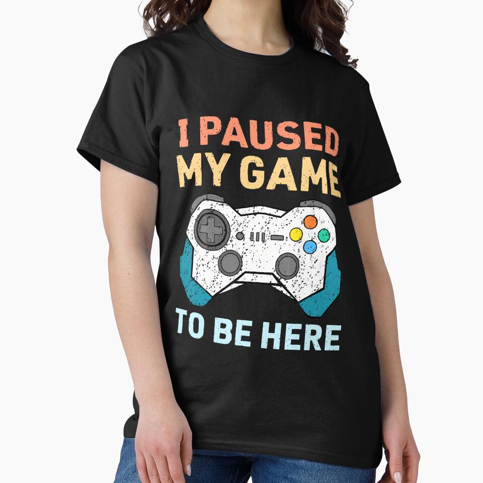 I Paused My Game To Be Here Gamer Gaming Controller by scottsurswab