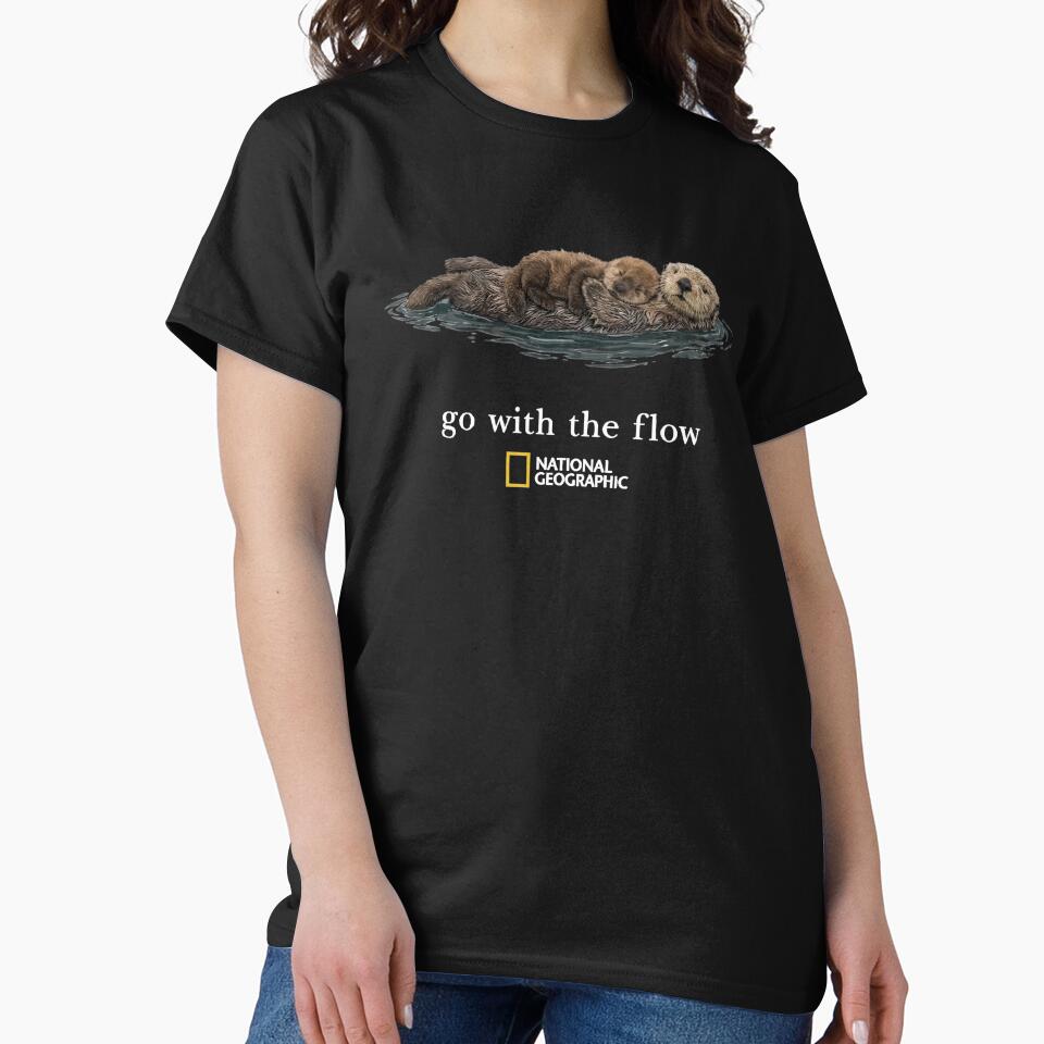 National Geographic Otter Family Go With The Flow Cute Ocean Nature by Cheliasbix
