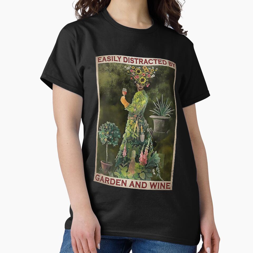 Gardening Easily Distracted By Garden And Wine by terova9393