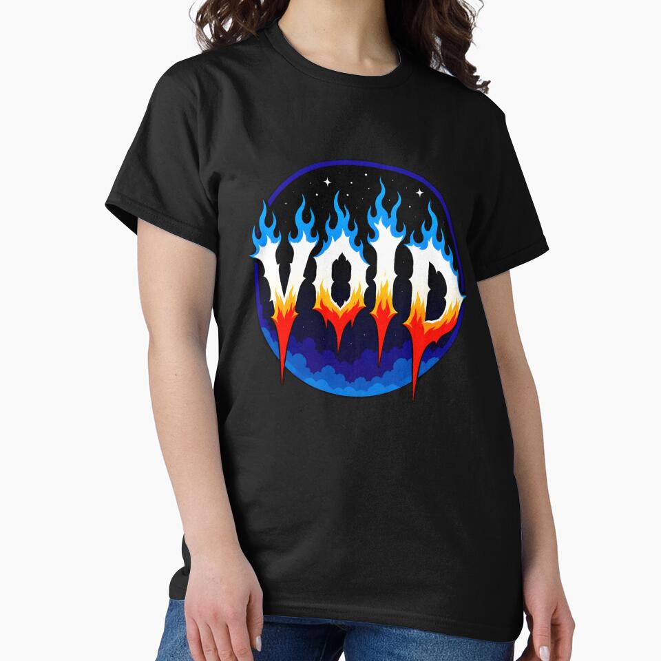 VOID Gothic Flame Cosmic Streetwear by Peac7e