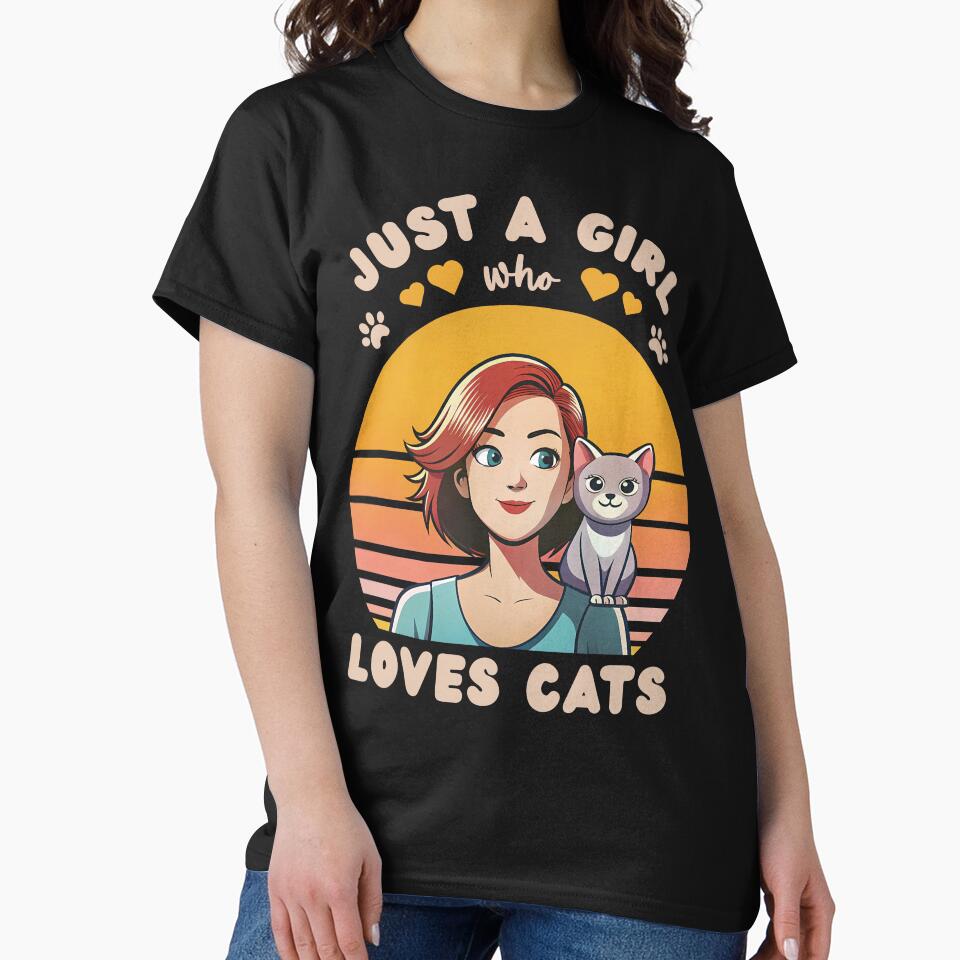 Just a Girl who Loves Cats by FerminaDesigns
