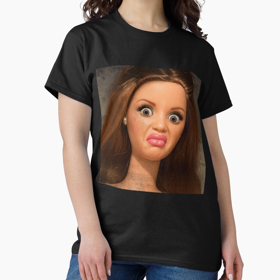 Disgusted Doll Meme Face  Funny Retro Doll Reaction by EvelynGonzalez1