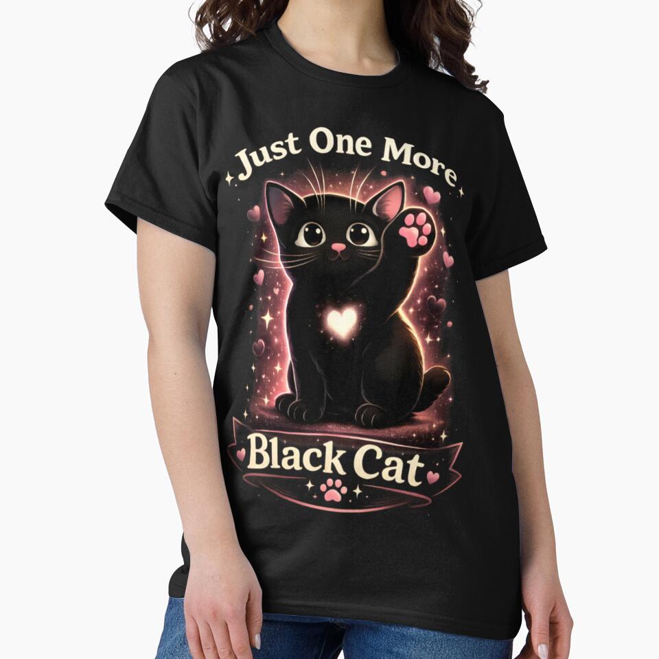 Just One More Black Cat – Cute Kawaii Black Cat Lover Design by CatLovers Studio