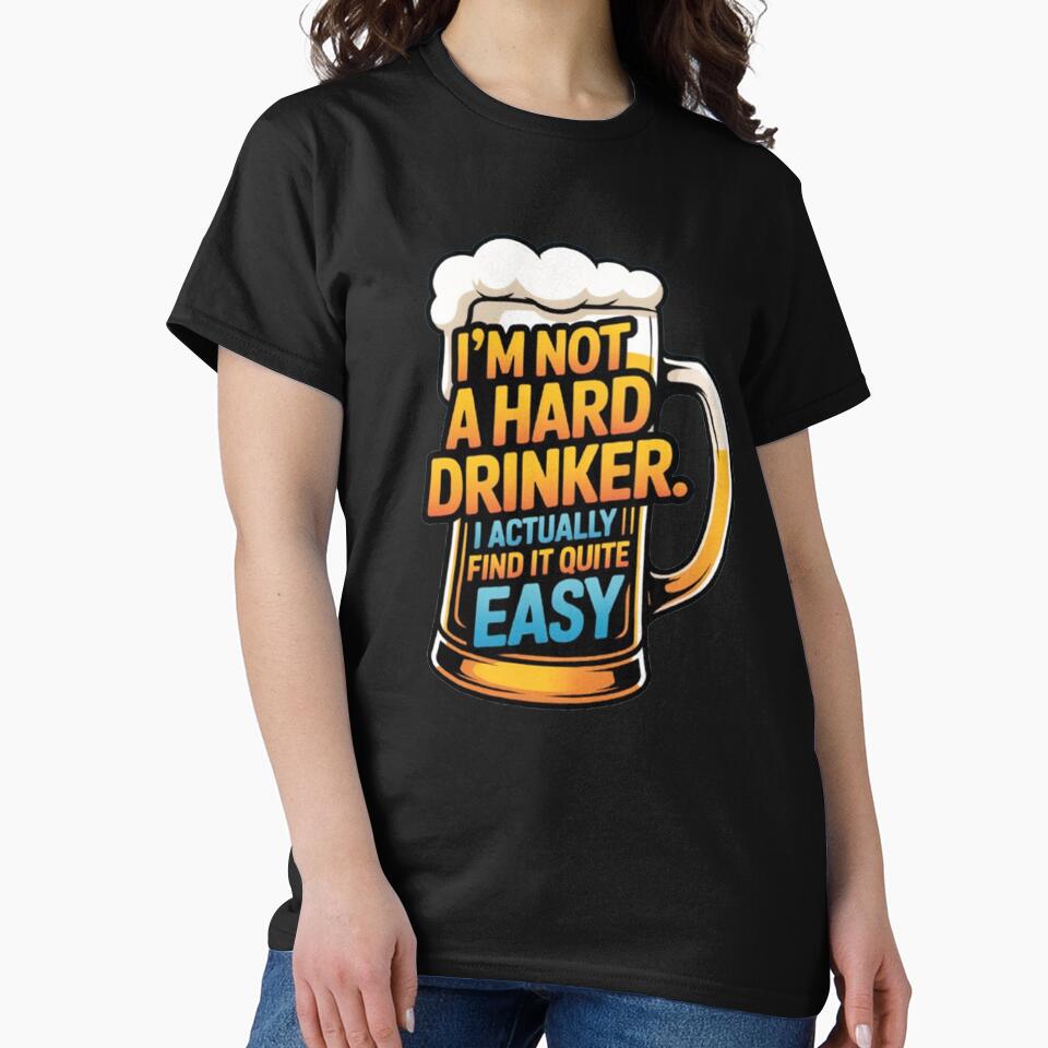 Funny Beer Humor I'm not a hard drinker by fantasticdesign