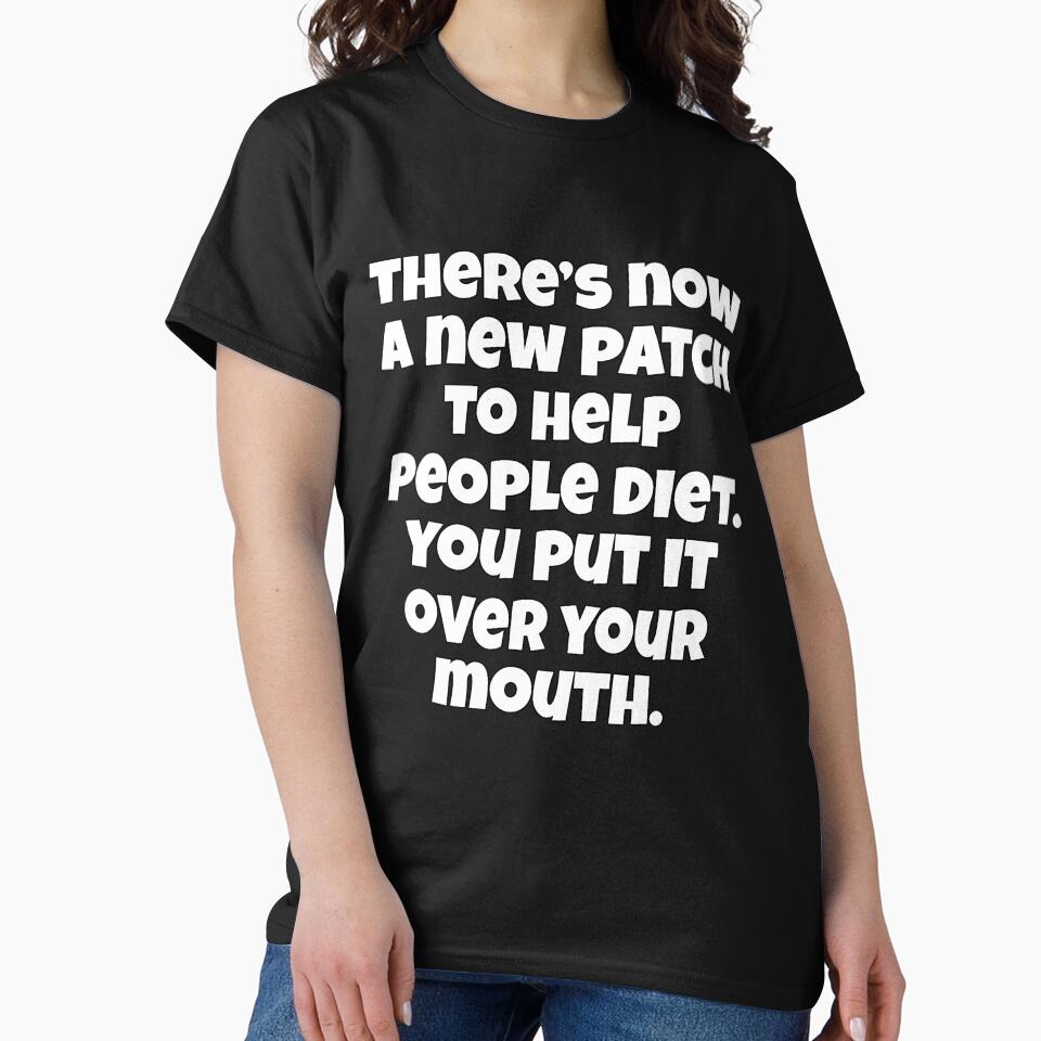 Funny Sarcastic Humor There’s Now A New Patch To Help People Diet. You Put It Over Your Mouth by fantasticdesign