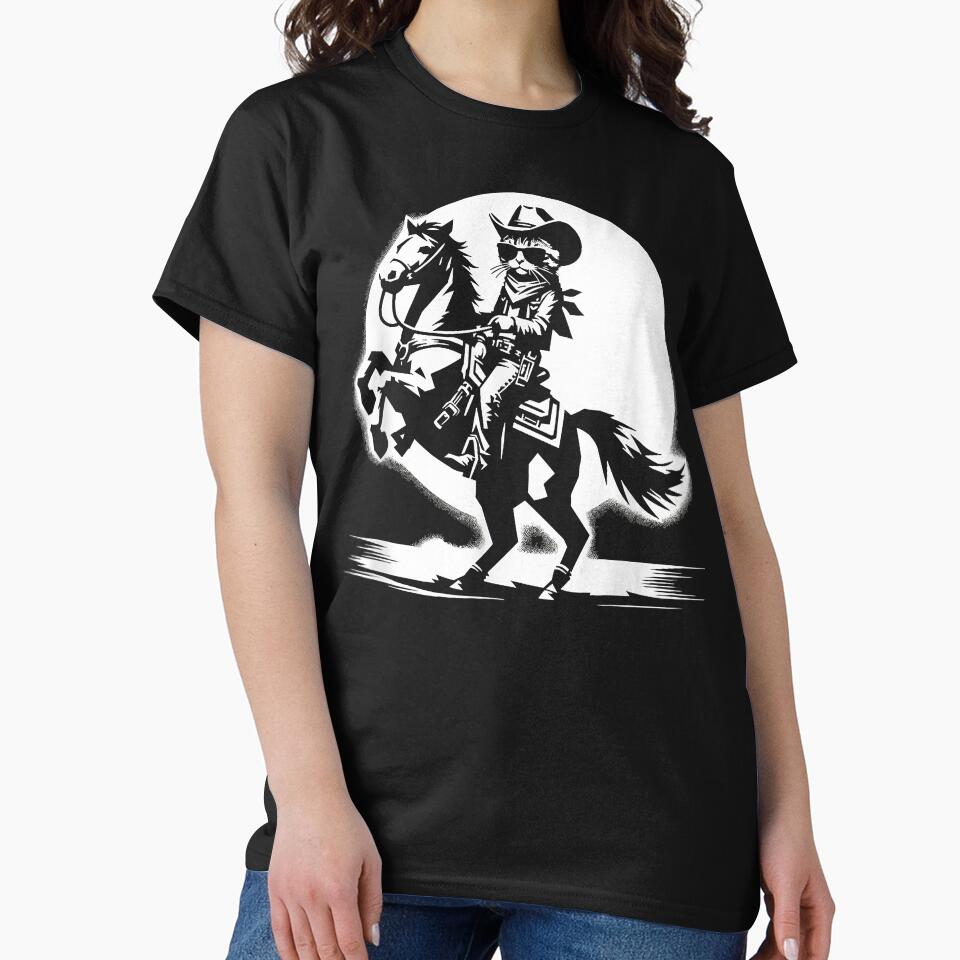 Cat Cowboy Cowgirl Country Western Meowdy Funny Cat by StefanieKappel