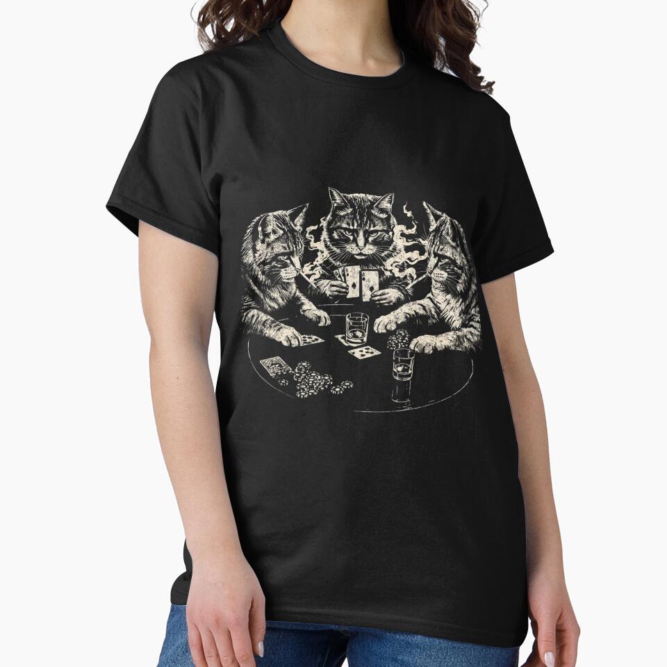 Vintage Cats Playing Poker by Nacho Average Designs