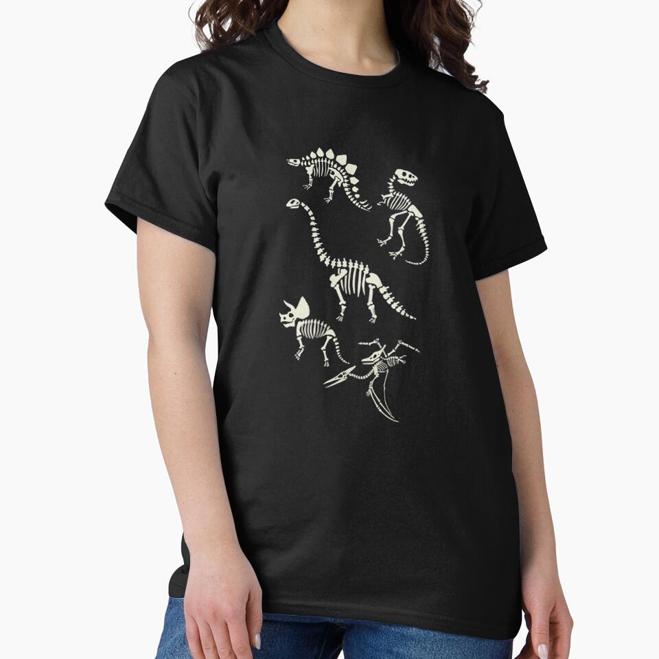 Dinosaur Fossils in Black Oversized by RuangkataDS