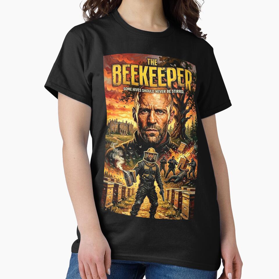 The Beekeeper Retro Action Crime Movie Art Poster by Art's Diner
