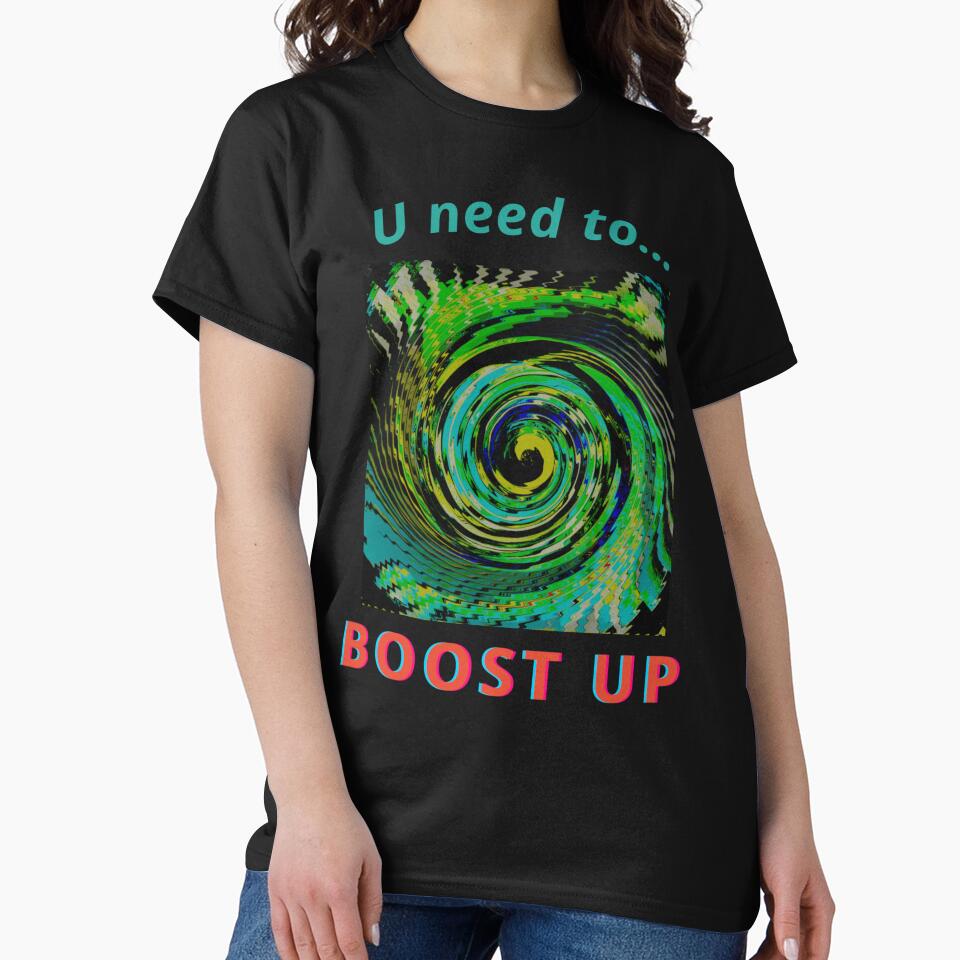 U need to BOOST UP, a modern computer gift, for the geek and computer lover by PiperParrot