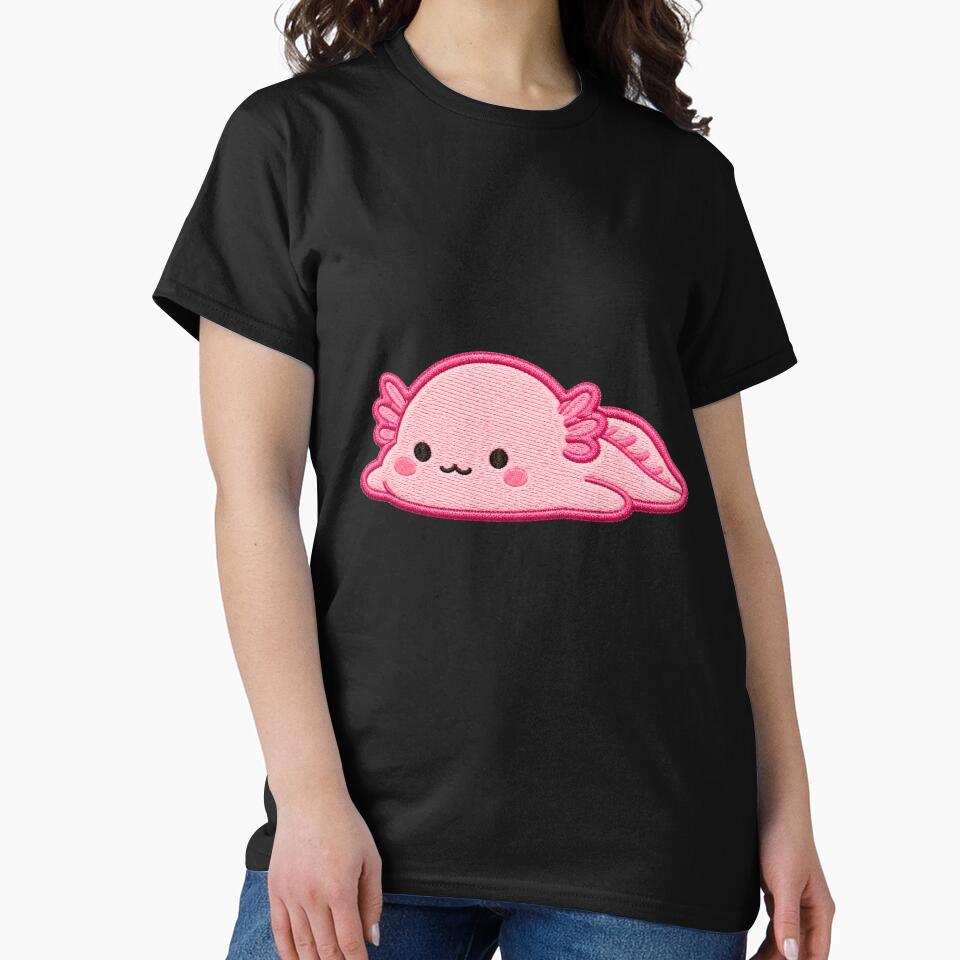 Cute Axolotl Blob Embroidery Patch by ColorSplash123