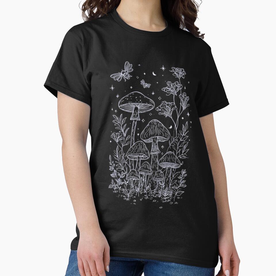 Enchanted Mushroom Forest Night Shirt by WearTheVibe Store