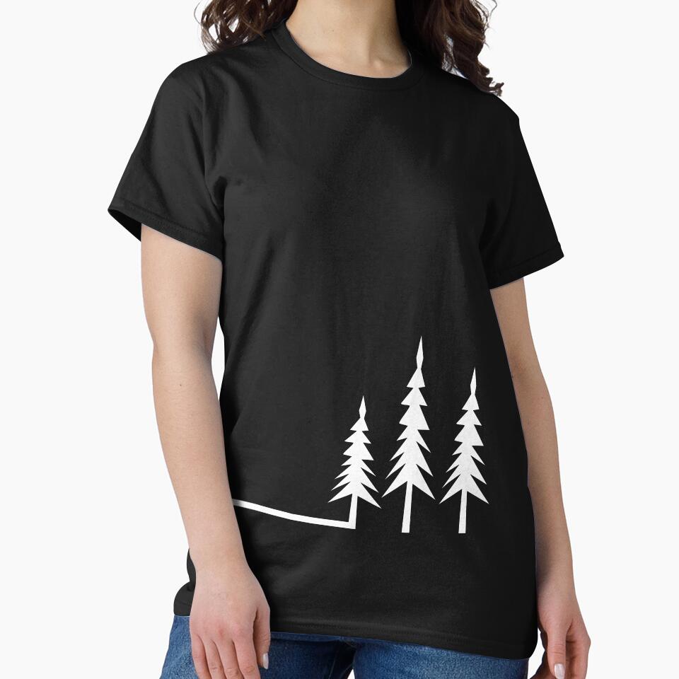 Minimalist Tree Forest: Classic black and white edition by Deegital18