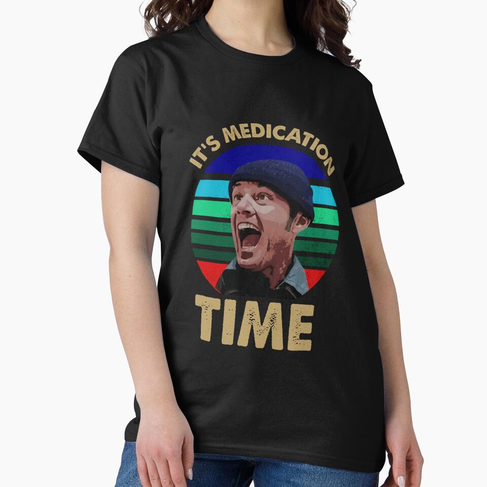 It's Medication Time Shirts, Randle McMurphy One Flew Over The Cuckoo's Nest Shirt, Custom Shirt, 70s Vintage Retro Movie T Shirt by newillcheryp
