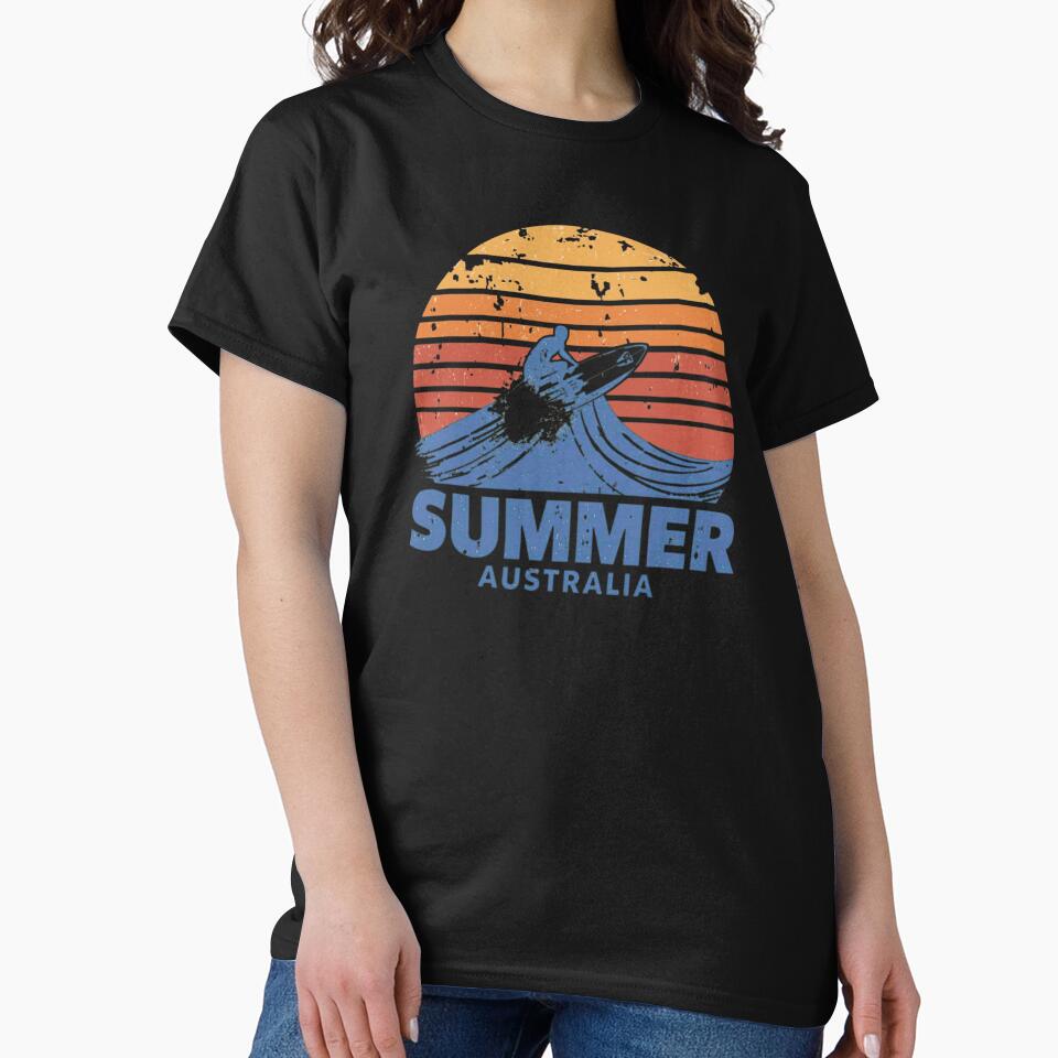 Summer Australia Surfing Australia: The Ultimate Guide for Beginners and Pros, Gifts for Surf Girls and Surf Boys T-shirt by MalwasBasket