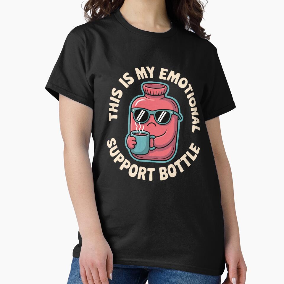 Emotional Support Hot Water Bottle by Printed-Memes
