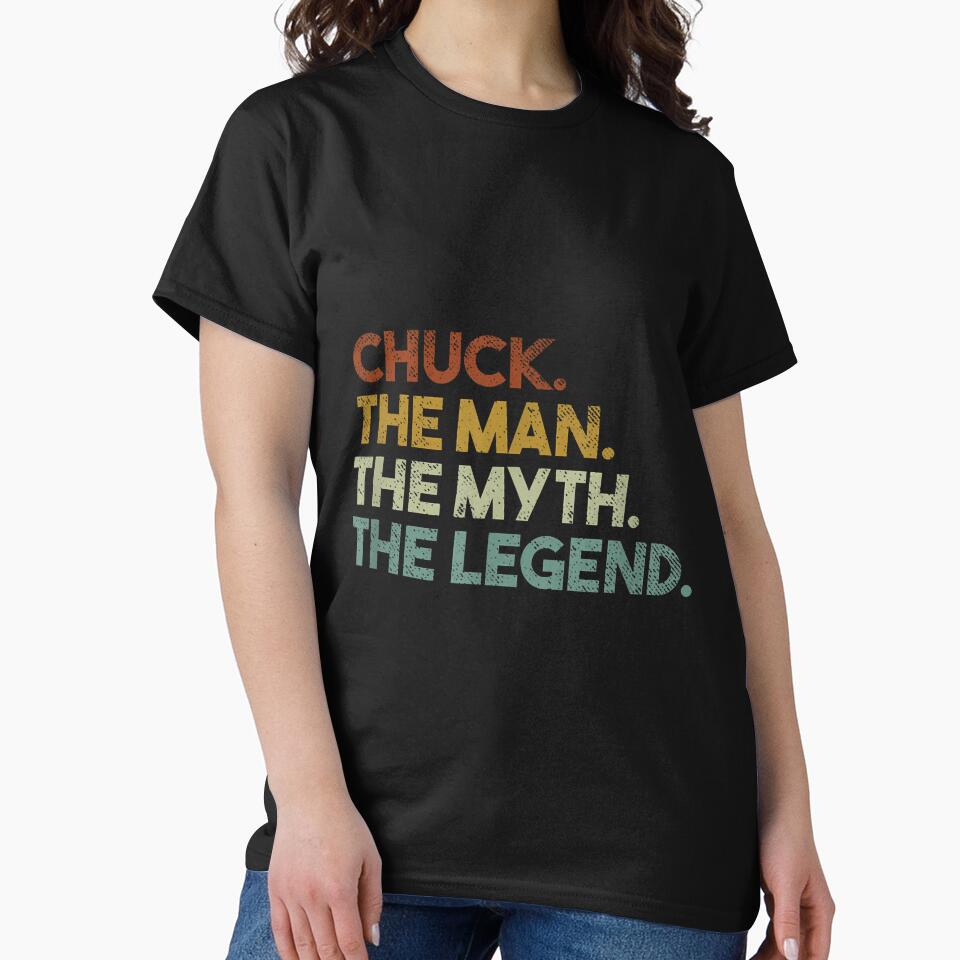 Chuck Gift The Man The Myth The Legend Vintage T-Shirt by GabrielaPeterse