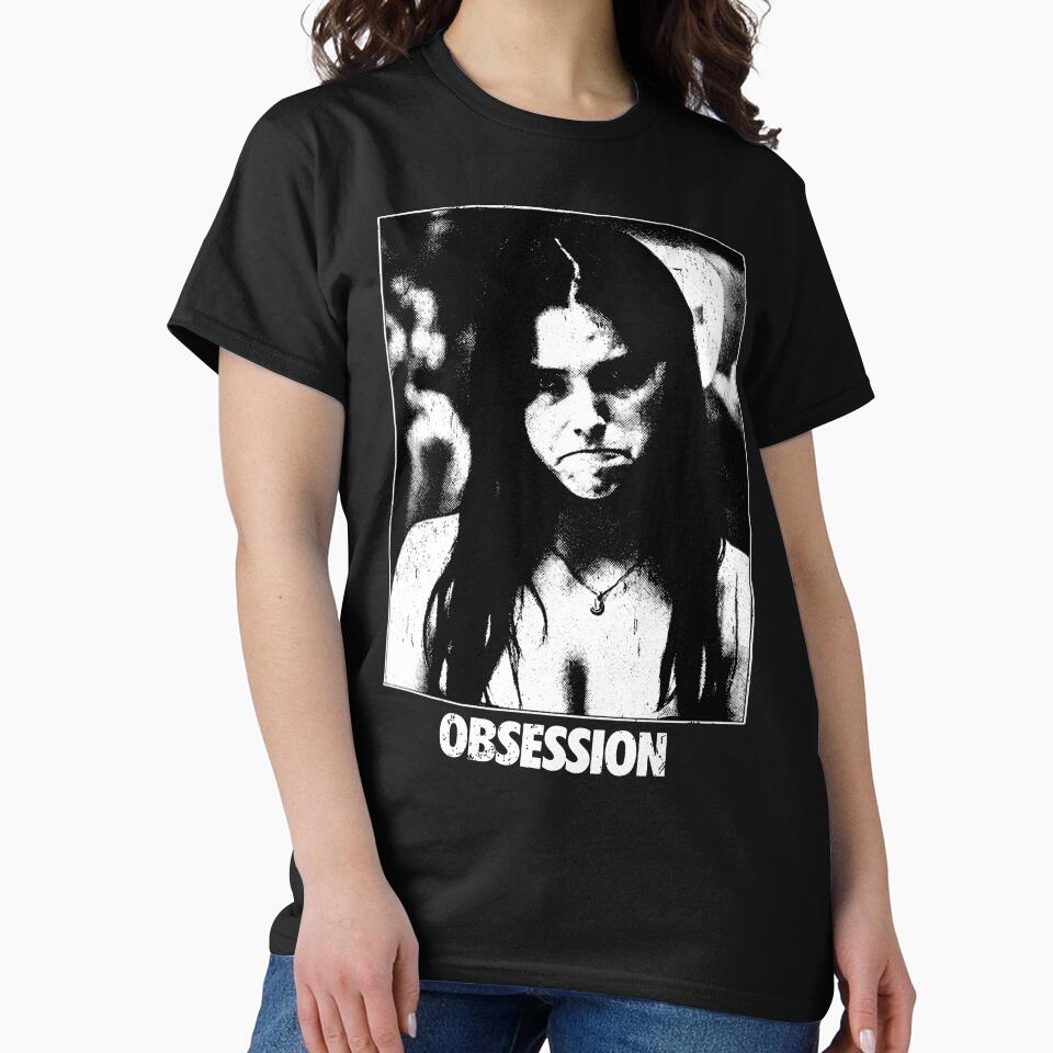 Vintage Obsession Movie Frowning Nikki Horror Graphic T-Shirt by Doptlavia
