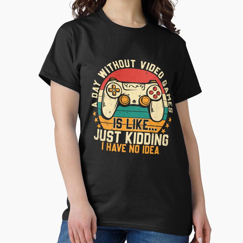 A Day Without Video Games Funny Gaming Gifts Men Boys Teens by taaddison50