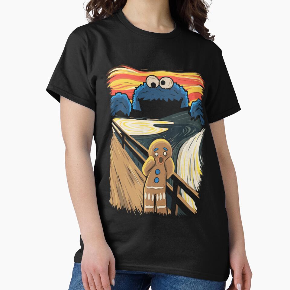 Cookie Monster Scream Parody T-Shirt For Funny Fans, Gift For Pop Culture Lovers by BrendaMYee