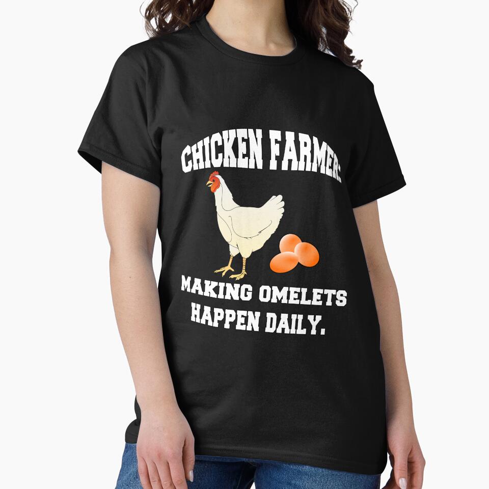 Funny Chicken Farmer Humor Chicken Farmer: Making Omelets by fantasticdesign