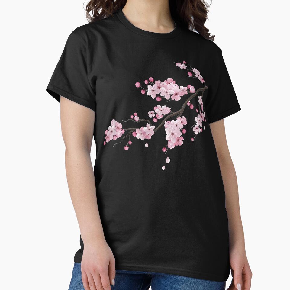 Japanese Sakura Graphic Vintage Cherry Blossom Sakura Tree by MastermanScoz