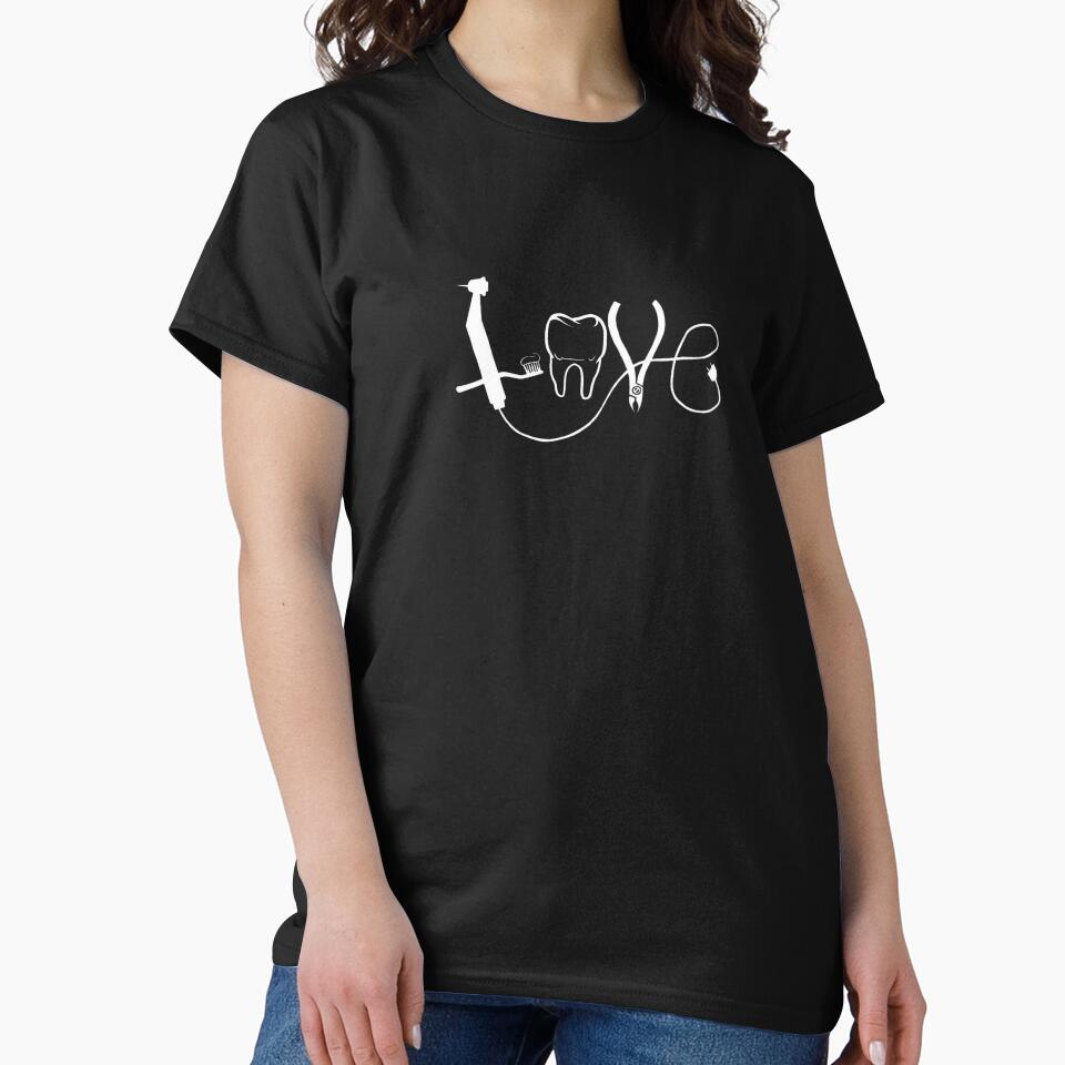 Dental Love | Minimalist Dentist Line Art by Fei Long Design Hub