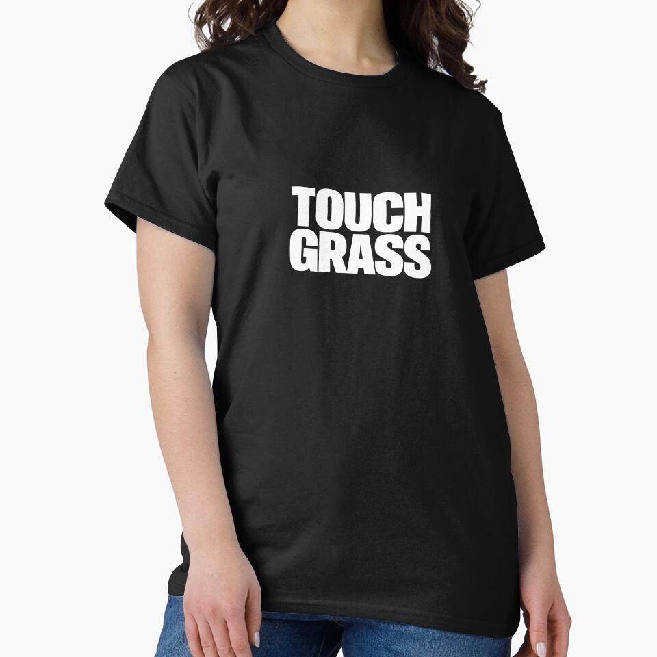 Touch Grass Funny Shirt Gamer Internet Humor Gift Sarcastic Tee Relatable Meme Shirt Outdoor Humor Gift by Moss & Mellow