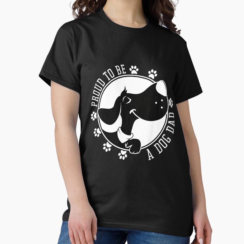 Proud Dog Dad Circle Design by Dmo3HarkoArt