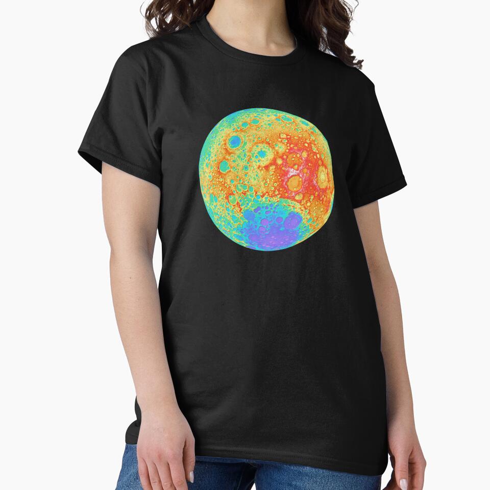 The Moon, in technicolour by Top Quark Design