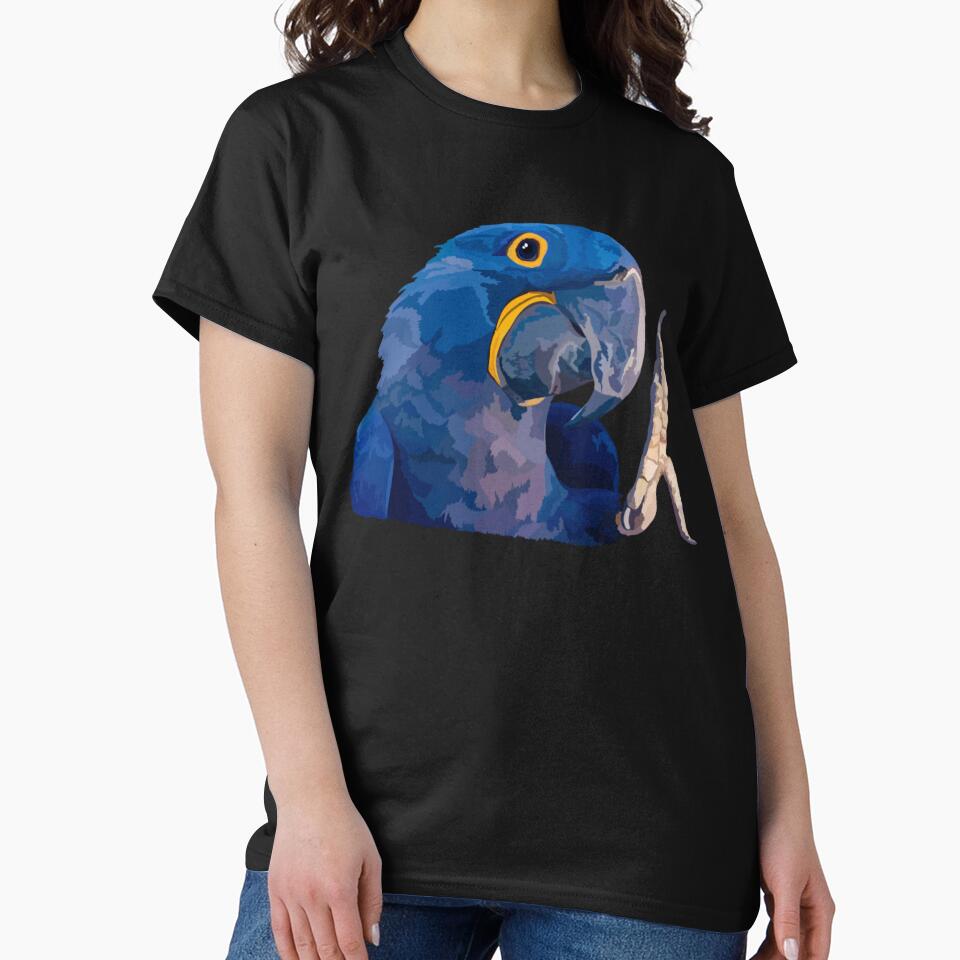 H is for Hyacinth Macaw,Hyacinth Macaw Artwork – Vibrant Parrot Illustration and Exotic Bird Design by PrettylittlepastelUk