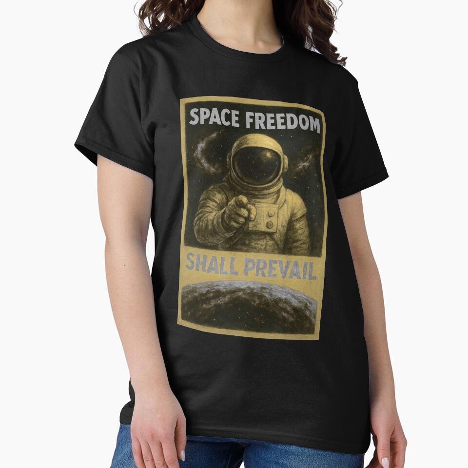 Vintage Space Explorer Propaganda Style Poster by Genius Geek