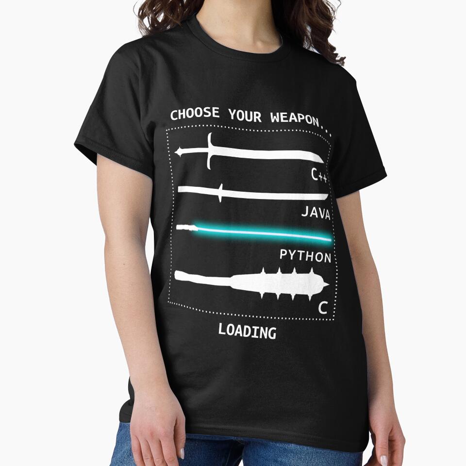 Funny Computer Science Shirt-Java C++ Python C Programmer Weapons for Women Men by Anna0908