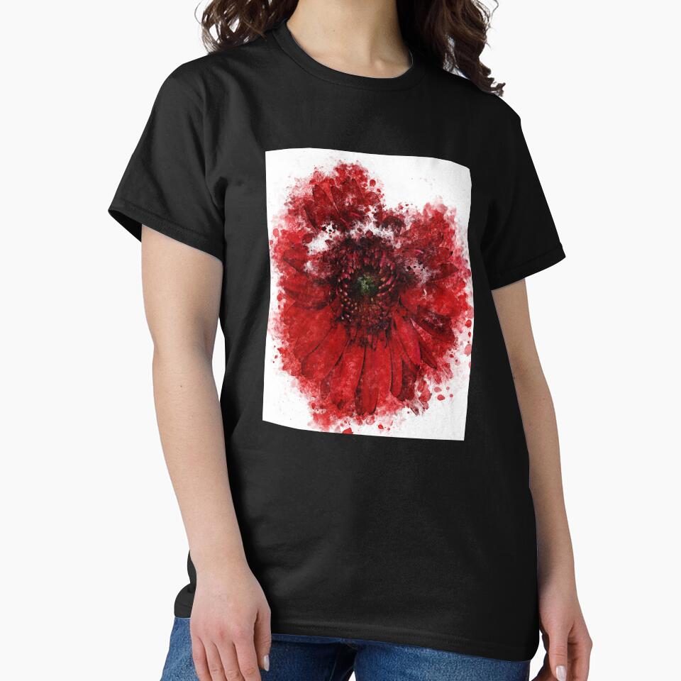 Red Gerbera Abstract color by artdragongift 15