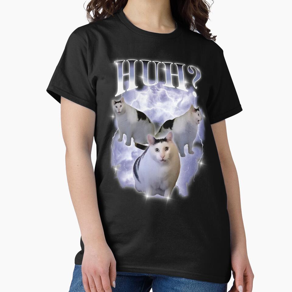 Huh Cat Chonky Ben Meme 90s Bootleg Vintage by LeChocoholic
