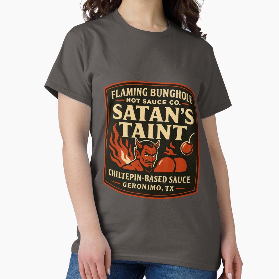 The Flaming Bunghole Hot Sauce Co. Satan's Taint by Mental Schitz