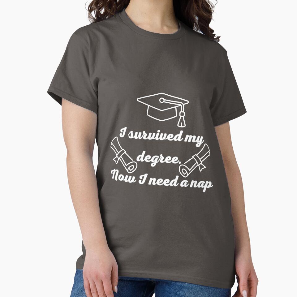 Funny Graduation 2026 - I Survived My Degree Nap Sticker by M.Store