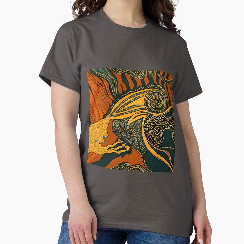 Esoteric Cosmic Goddess and Sacred Tree by SOULFRAME Studio
