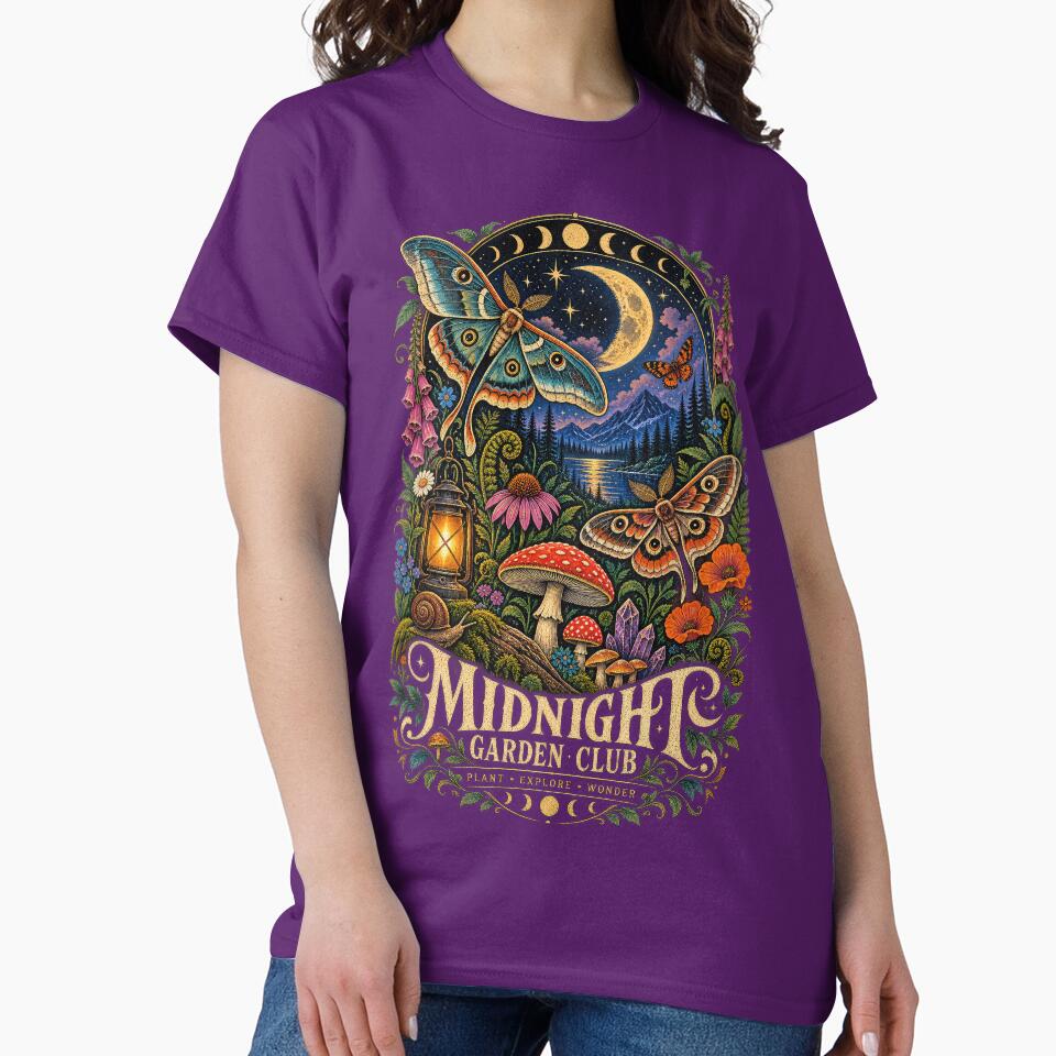 Midnight Garden Club – Mystical Moths, Mushrooms & Moon by thewandswant