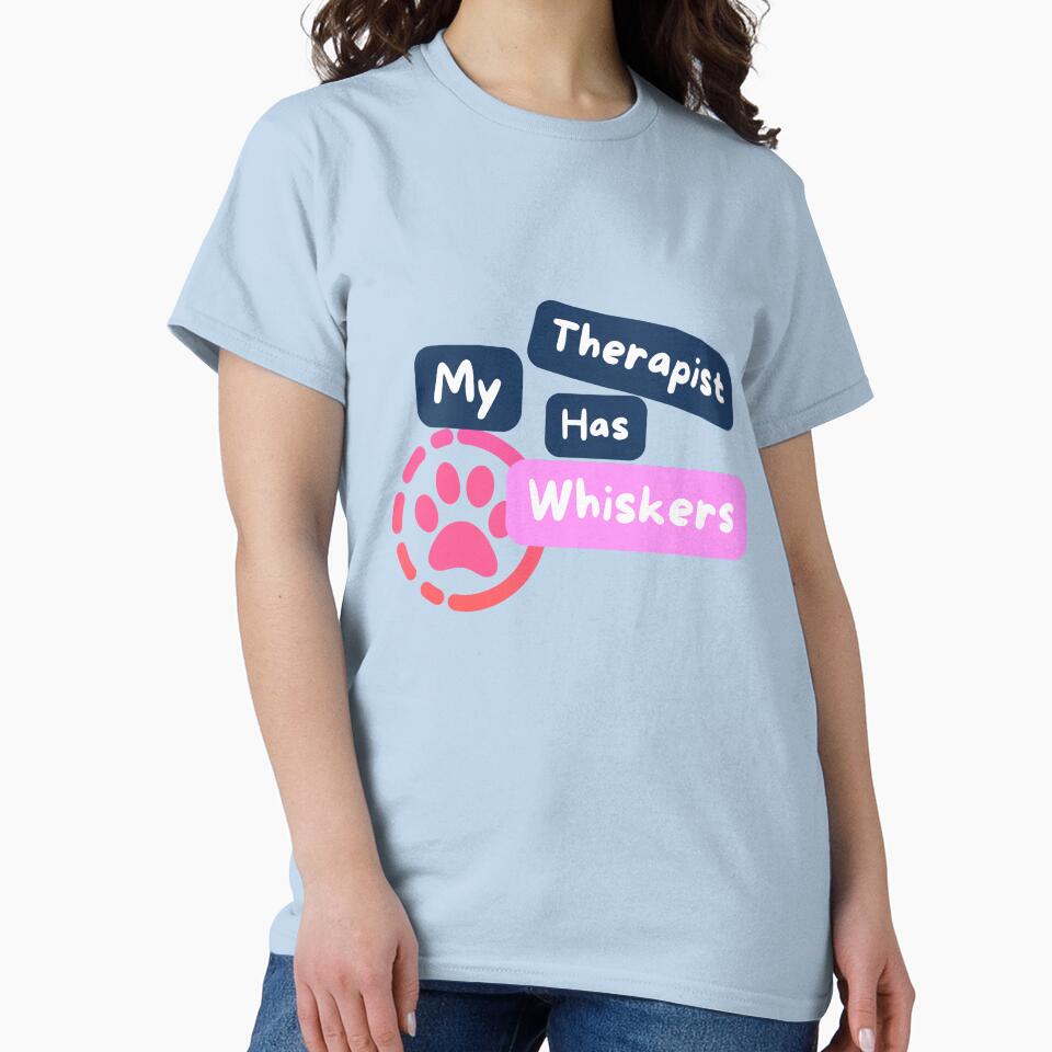 My Therapist Has Whiskers | Funny Cat Lover Design by CuteVibesStudio