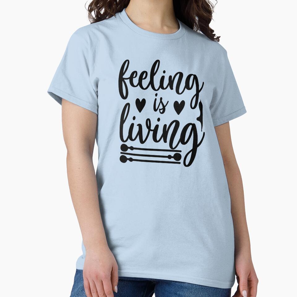 Yoga Quote Feeling Is Living Motivational Saying by SoccaTamam
