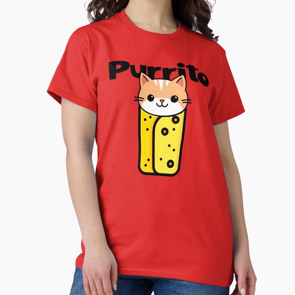Purrito Funny Cat by Sachie's Studio