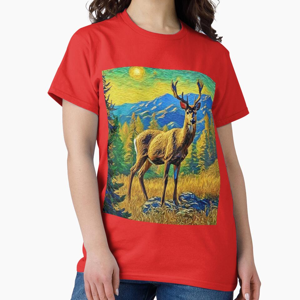 "Majestic Deer in the Montana Wilderness" by Artisticanvas