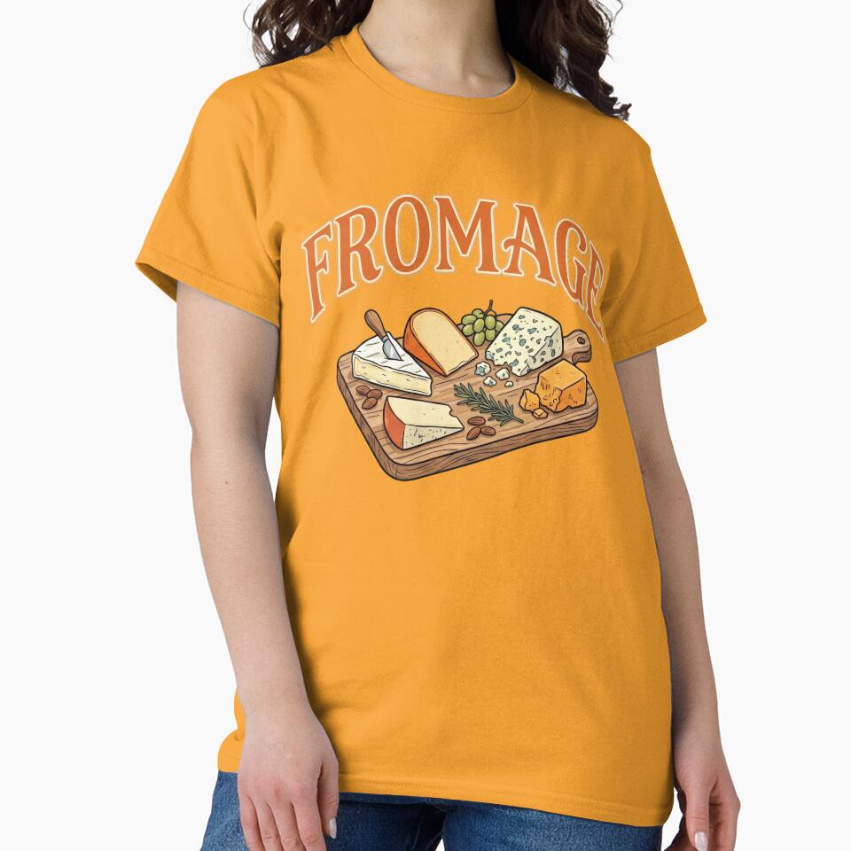 Vintage Fromage French Cheese Charcuterie Graphic Design by Terry Bain