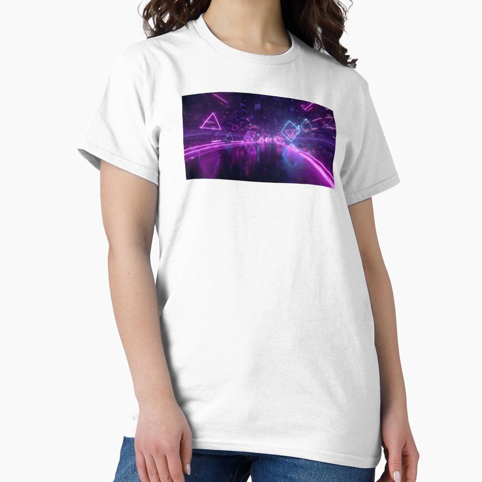 Futuristic Dark Purple Light Trails by SparroCreative