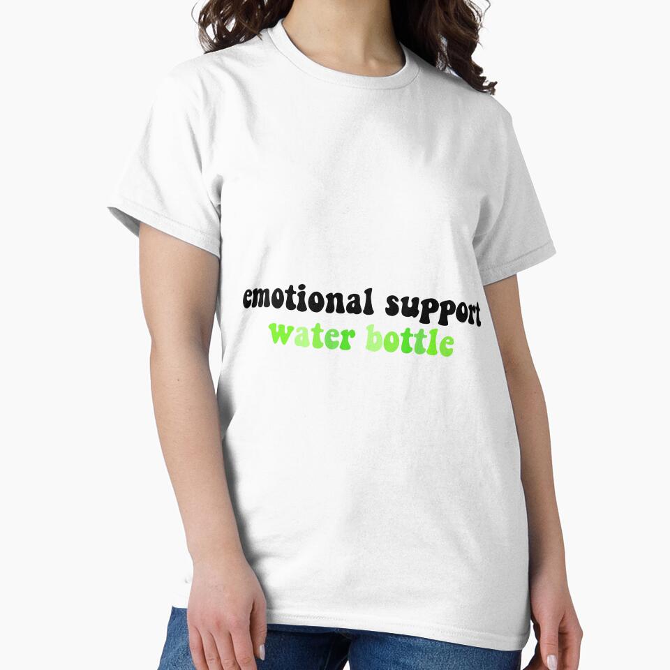 multicolor emotional support water bottle (green) by lilystickers65