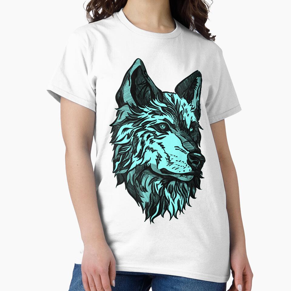 Blue wild wolf by Maryart8