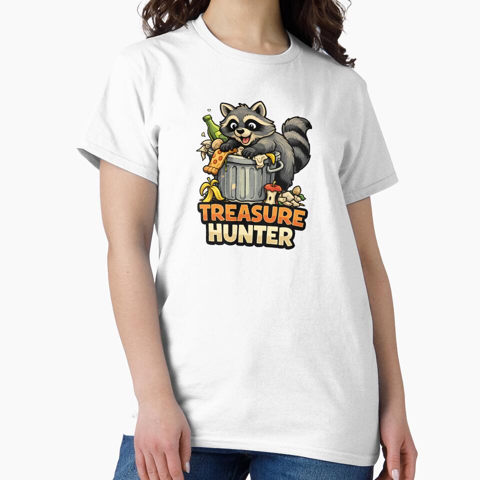 Funny Raccoon Treasure Hunter Trash Panda Humor by timizar