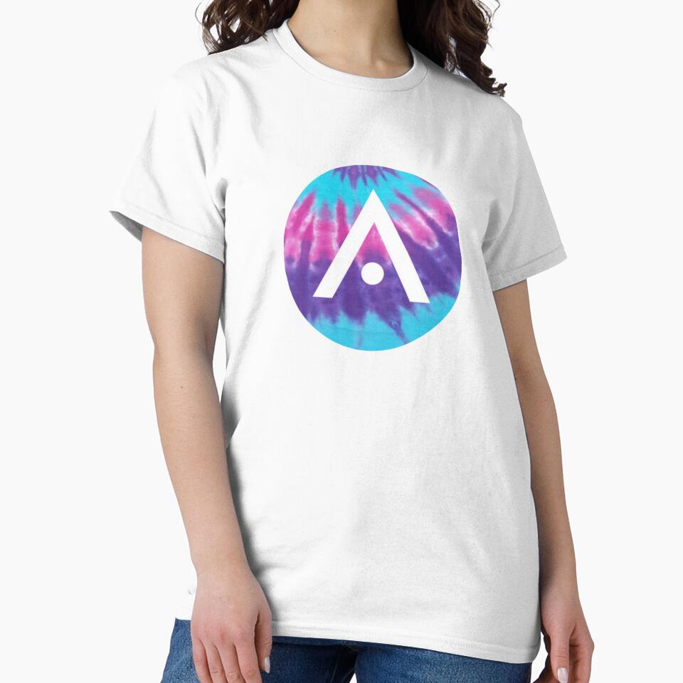Blue Pink and Purple Tie Dye Aveda Logo by Dalaura