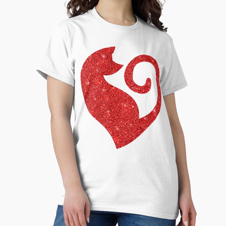 Glittery Red Cat Love by RakelMacc